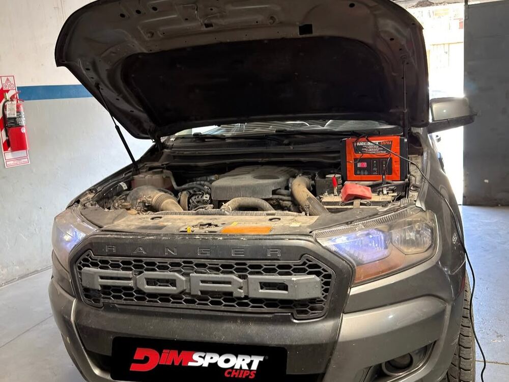 Ford Ranger en el taller de Dimsport Chips